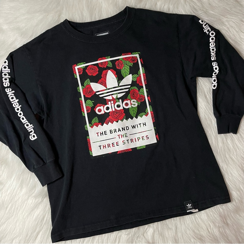 Adidas Skateboarding Boys Long Sleeve Graphic Tee